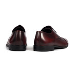 Reptile Embossed Cap-Toe Derby // Maroon (Euro: 41)