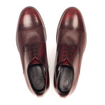 Reptile Embossed Cap-Toe Derby // Maroon (Euro: 46)