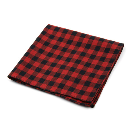 The Bloody Mary Pocket Square // Red + Black