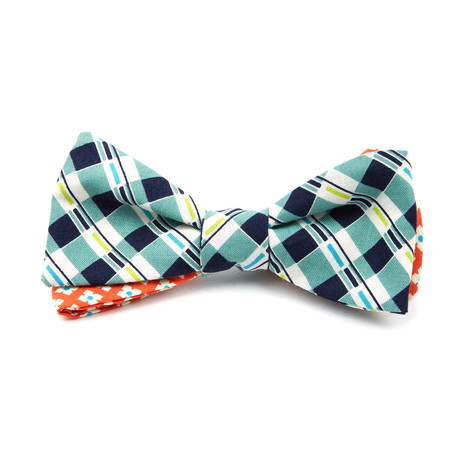 The Baton Rouge Bow Tie // Orange + Green