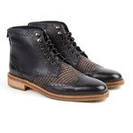 Stackstead Brogue Boot // Black (UK: 11)