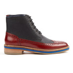 Townley Brogue Boot // Red + Black (UK: 9)