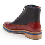Townley Brogue Boot // Red + Black (UK: 9)