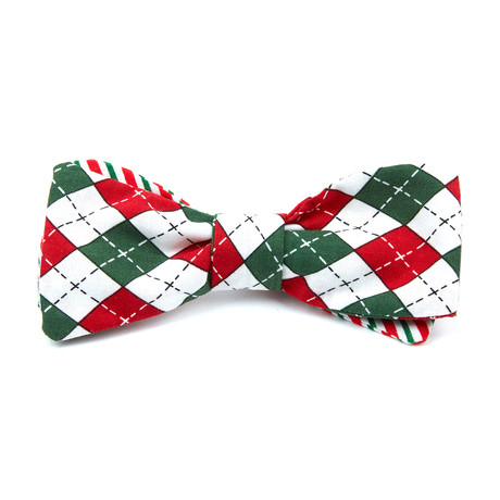 The Kris Kringle Bow Tie // Red + White