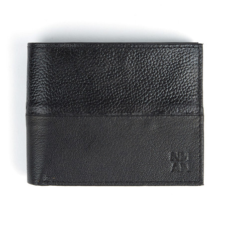 Emboss Passcase Wallet // Black