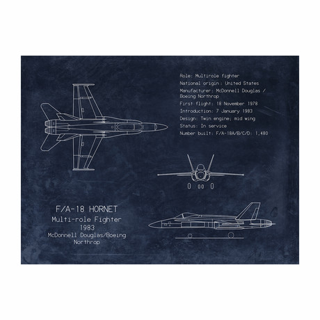FA-18 Hornet Blueprint
