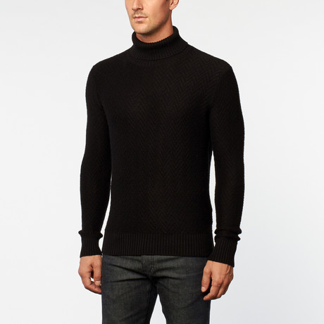 Cashmere Turtle Neck // Black (S)
