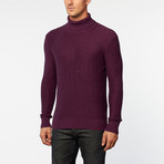 Loft 604 // Cashmere Cotton Turtle Neck Sweater // Wine (M)