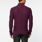 Loft 604 // Cashmere Cotton Turtle Neck Sweater // Wine (S)