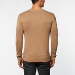 Cashmere Cotton Basketweave Sweater // Beige (M)