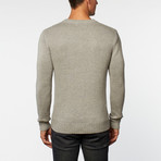 Cashmere Cotton Basketweave Sweater // Grey (S)