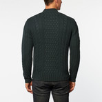 Loft 604 // Australian Merino Wool Cowl Neck Pullover // Green (L)