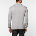 Loft 604 // Cashmere Cotton Shawl Collar Cardigan // Grey Melange (S)