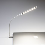 Dimmable USB LED Touch Light // Silver + White