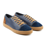 Denizen Leather + Suede Sneaker // Blue + Brown (US: 8)