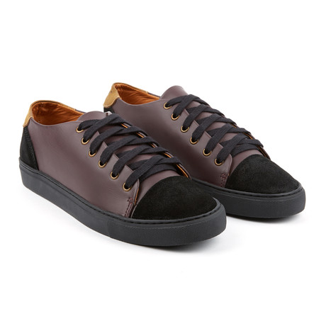 Denizen Leather + Suede Sneaker // Vino + Black (US: 8)