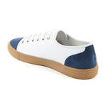 Denizen Leather + Suede Sneaker // White + Blue (US: 8)