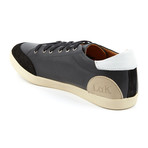 Eren Leather + Suede Sneaker // Black + White (US: 9.5)