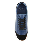 Quell Leather + Suede Sneaker // Blue + Black (US: 10)