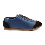 Quell Leather + Suede Sneaker // Blue + Black (US: 10)