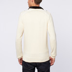 Henley Knit Sweater // Natural (XL)