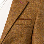 Ross Tweed Jacket // Stone Herringbone (US: 36R)