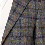 Dale Tweed Jacket // Navy + Green Check (US: 36R)