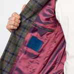 Dale Tweed Jacket // Navy + Green Check (US: 36R)