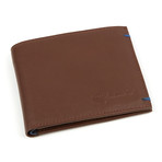 Pat Bi-Fold Wallet // Brown