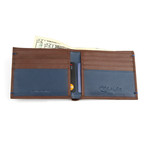 Pat Bi-Fold Wallet // Brown
