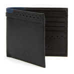 Johnny Brogue Bi-Fold Wallet // Black