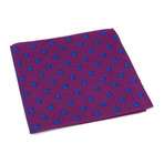 Winston Silk Pocket Square // Purple