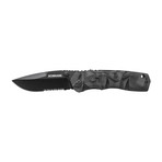 M.A.G.I.C. Dual Action Folding Knife + Serrated Edge // Black