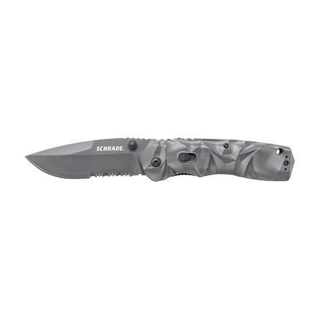 M.A.G.I.C. Dual Action Folding Knife + Serrated Edge // Grey