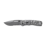 M.A.G.I.C. Dual Action Folding Knife + Serrated Edge // Grey