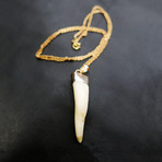 24k-Dipped Wolfs Tooth + Chain