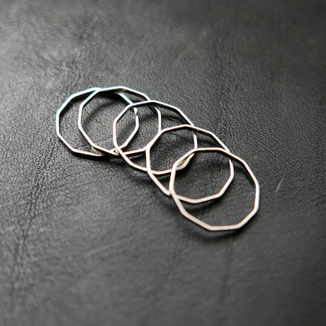 Dainty Sterling Silver Stacking Knuckle Ring // Size 4