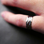 Dainty Sterling Silver Stacking Knuckle Ring // Size 4