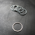 Dainty Sterling Silver Stacking Knuckle Ring // Size 4