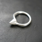 Thick Sterling Silver Spike Ring // Size 3