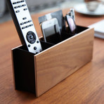 Rin // Pen Stand + Remote Control Rack (Brown)