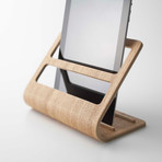 Rin // Plywood Tablet + Remote Control Rack (Beige)