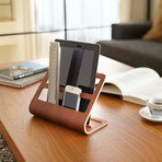 Rin // Plywood Tablet + Remote Control Rack (Brown)