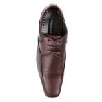 Perforated Lace-Up Dress Shoe // Wine (US: 8)