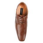 Bonafini // Perforated Lace-Up Dress Shoe // Cognac (US: 6.5)