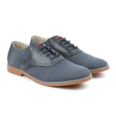 Lace-Up Multi-Tone Oxford // Navy (US: 6.5)