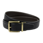 Gunthorpe Reversible Belt // Black + Brown (32")