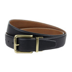 Gunthorpe Reversible Belt // Black + Tan (32")