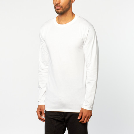 Strike Long-Sleeve Oversized Tee // White (S)