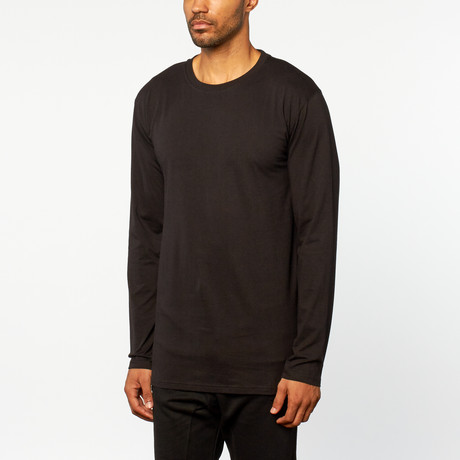 Strike Long-Sleeve Oversized Tee // Black (S)